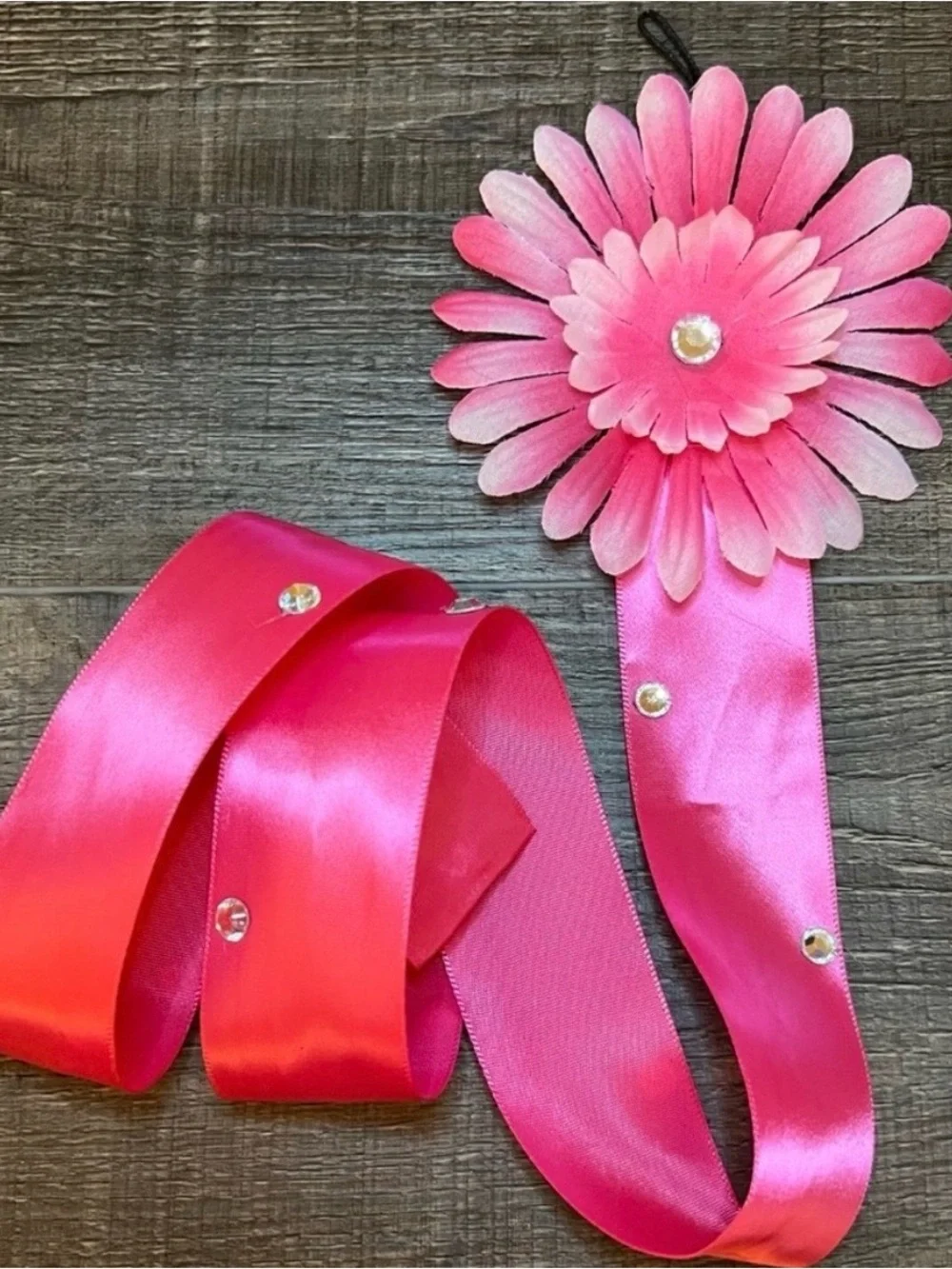 💞 Hanging Flower & Ribbon Hair Clip Holder Organizer